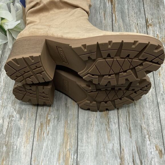 Saxophone Stacked Slough Mid Shaft Boots Shoes Size 11 - Picture 4 of 6